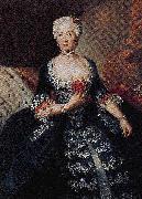 antoine pesne Portrait of Elisabeth Christine von Braunschweig-Bevern painting
